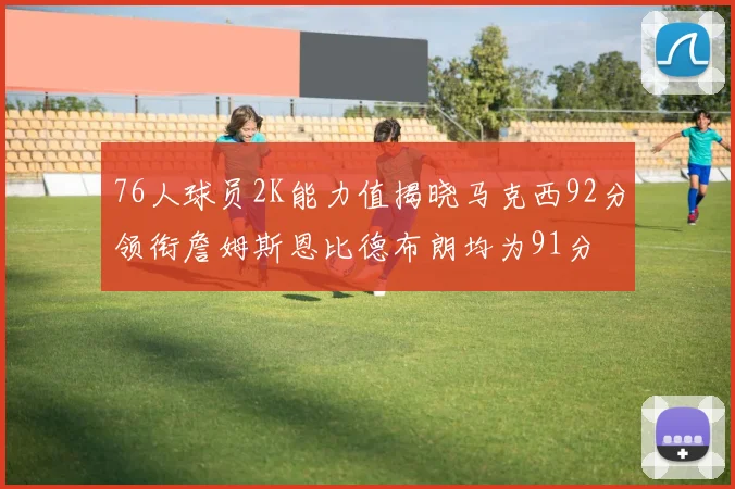 76人球员2K能力值揭晓马克西92分领衔詹姆斯恩比德布朗均为91分
